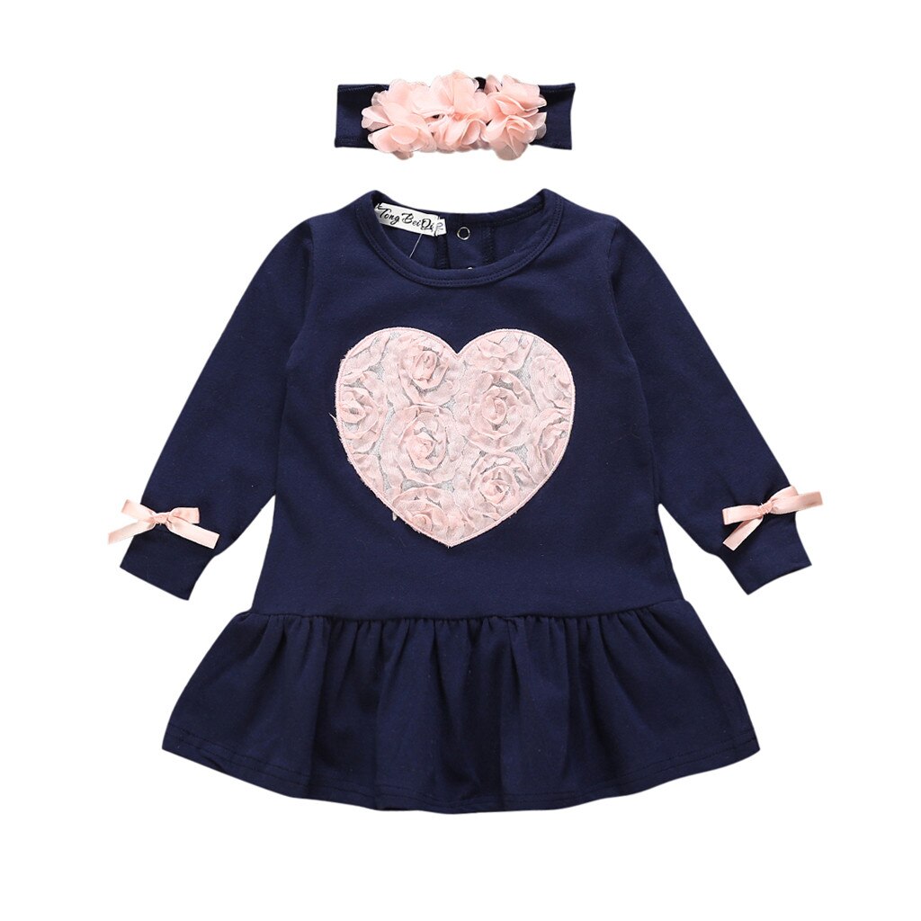 Baby Girl Dress - Hearts  - BGD07