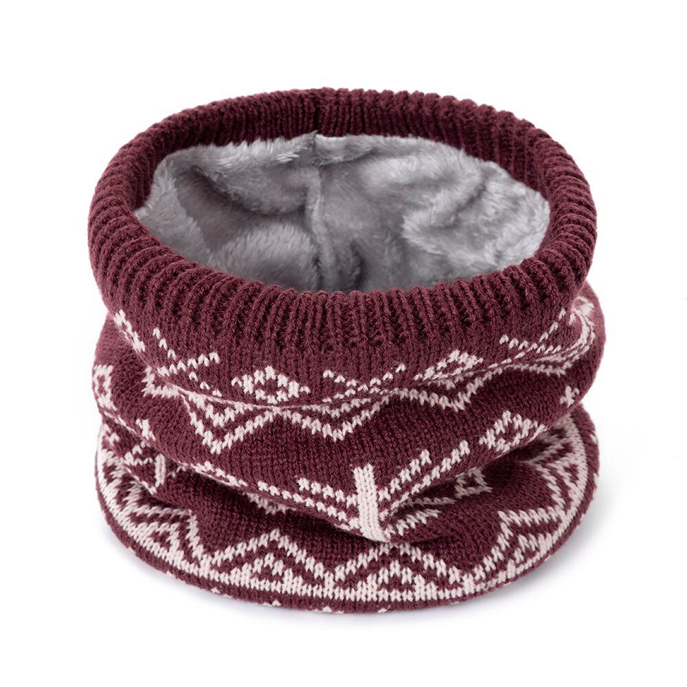 Winter warme sjaal voor vrouwen gebreide halsdoeken ringen pluche kinderen mannen kraag ring vrouwelijke foulard halsdoek
