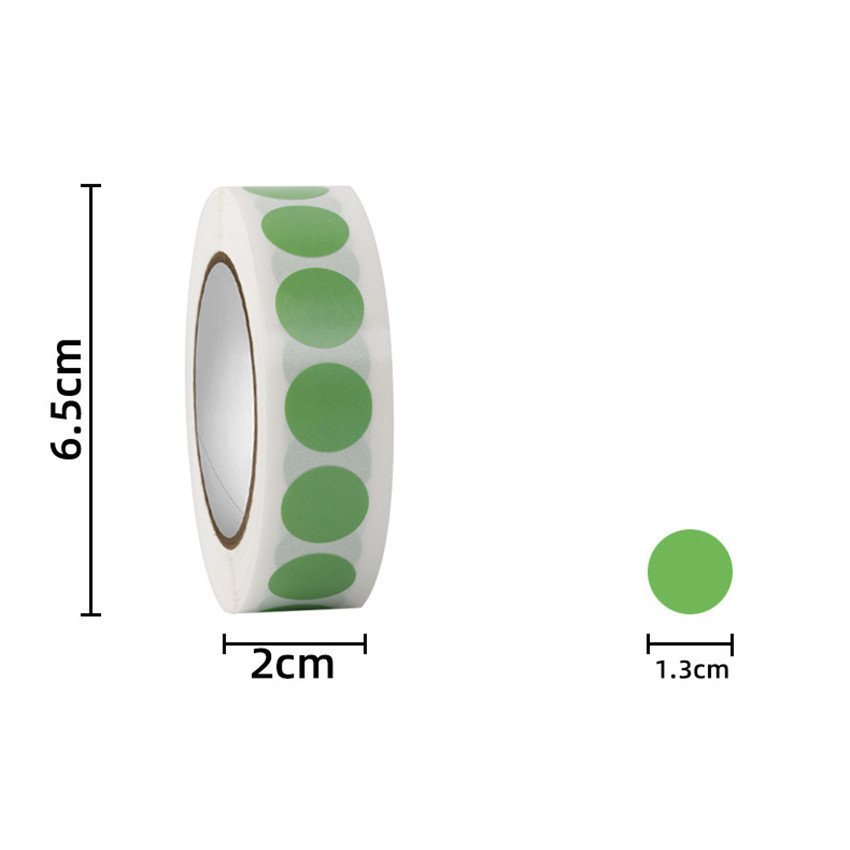 1000Pcs Ronde Kleur-Code Dot Stickers Verwijderbare 1.3Cm Chroma Label Voor Inventaris Organiseren, bestand Classificatie Briefpapier Sticker