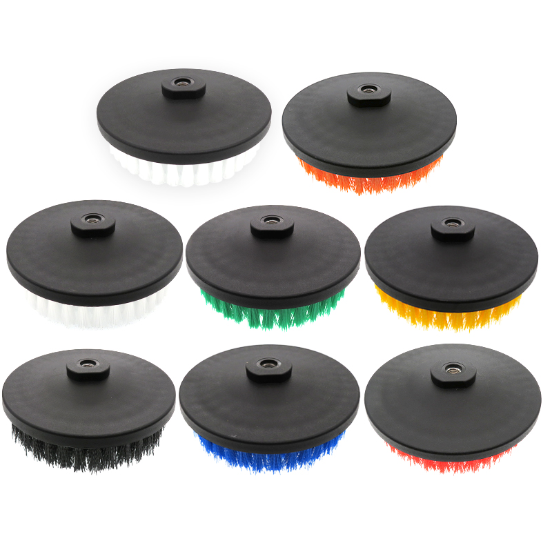 4/5/6- tommers hulbor rengjøringsbørste  m10- tråds kraftskrubb for lær, plast, tremøbler, bad, bilinteriør