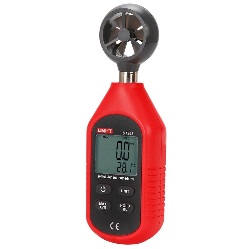 UNI-T Mini Light Meter Portable LCD digital temperature and humidity meter Anemometer Noise Meter LUX/FC UT333 UT353 UT363 UT383
