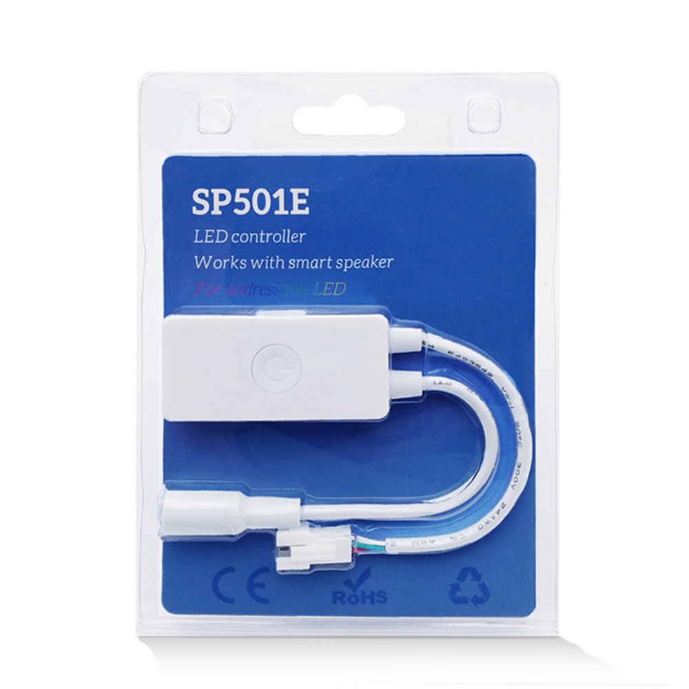 SP501E Alexa Google Home Smart Home Pixel LED WiFi SPI Controller Voice Control for WS 2811 2812 2815 SK6812 Pixel Strip DC5-24V