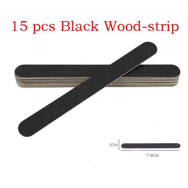 Lime à ongles, kit de manucure, polissoir, accessoires nail art, outils lime à ongles, limes de soin des ongles, 100/180 blocs de ponçage pour: 15 x mini noirs