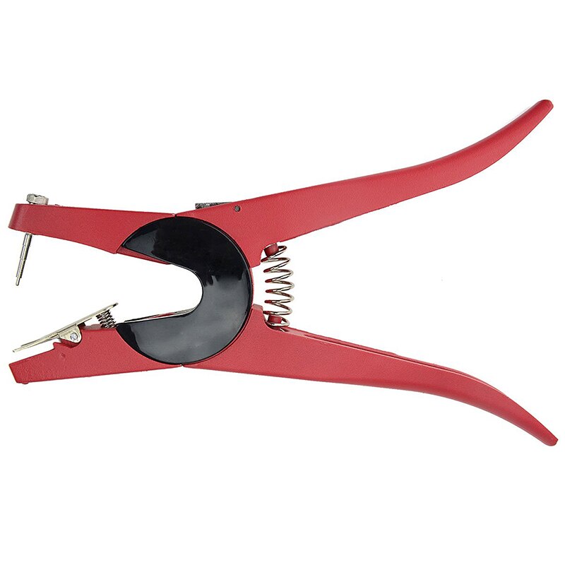 100 étiquette d'oreille de bétail en plastique 1-100 étiquette animale et 1 étiquette d'oreille ensemble d'étiquettes pour la gestion du bétail marquage Orange + rouge