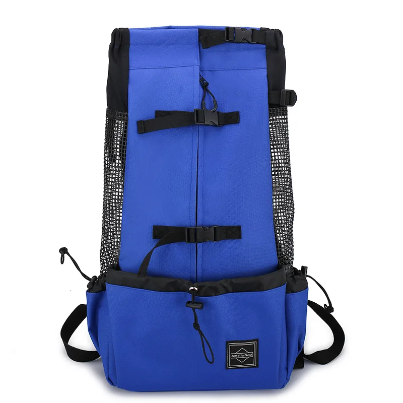 stärker Hunde-Trägerrucksack aus Nylon für kleine und mittelgroße Hunde. Hochwertiger, atmungsaktiver Fahrradrucksack für draussen-Reisen, Heimtierbedarf: XS / Blau
