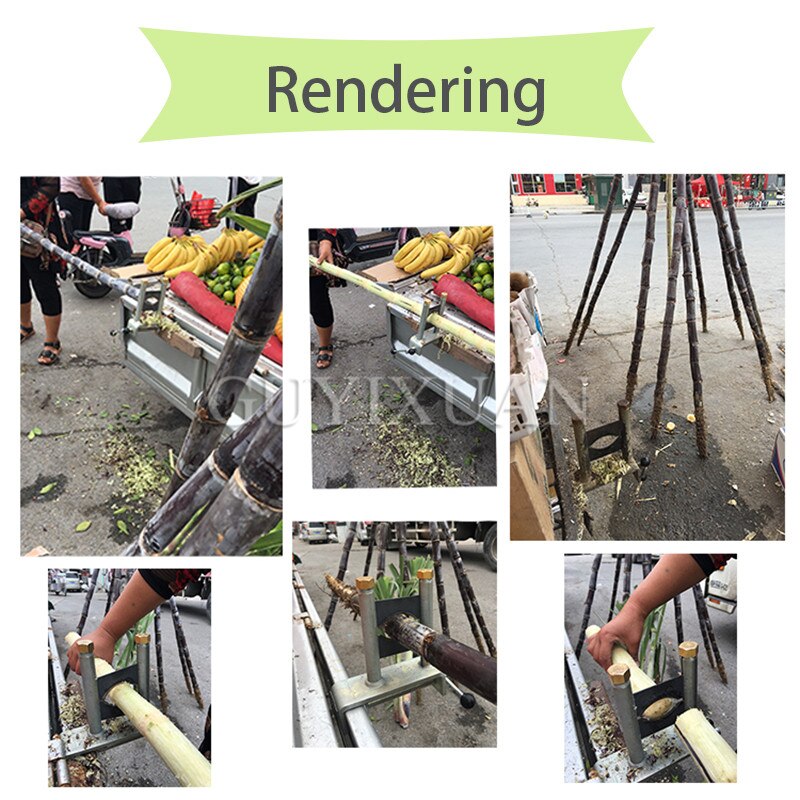 precision sugar cane peeling machine Sugar cane scraping machine peeling machine manual planing scraping machine