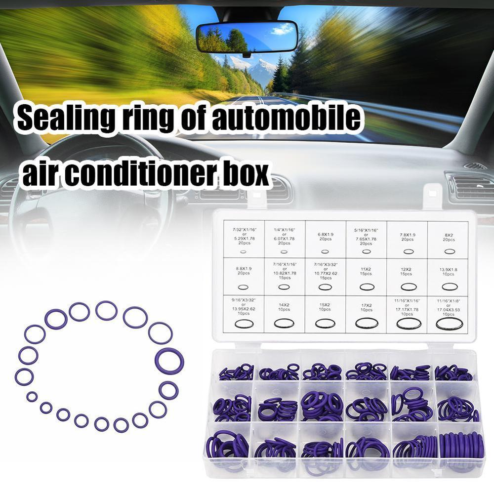 For Car Automotive Air Conditioner A/C System Repair O Ring R12 Rubber Set R134a Assortment Tool O-Rings Seal Kit H8W9