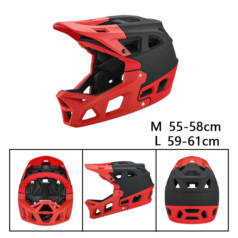 CHINION MTB Full Face Helmet Adult DH Downhill Bike Helmet Motocross Off-Road Safety Helmet Mountain Full Cover Bicycle Helmet