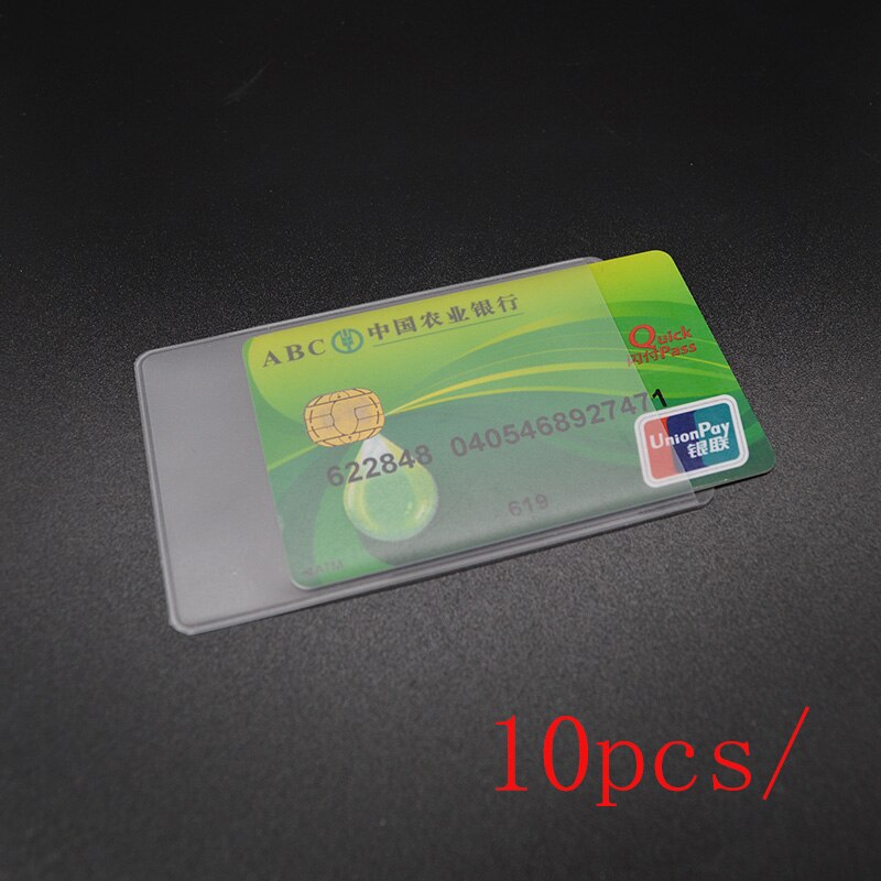 Vandtæt gennemsigtigt pvc kortdæksel silikone plastik kortholder etui til at beskytte kreditkort porte carte bank id kort ærme: Skrubbe