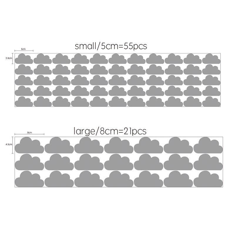 Little Cloud Stickers Baby Boy Rooms Wall Stickers For Kids Room Nursery Girl Room Wall Decal Stickers Bedroom Home Decoration