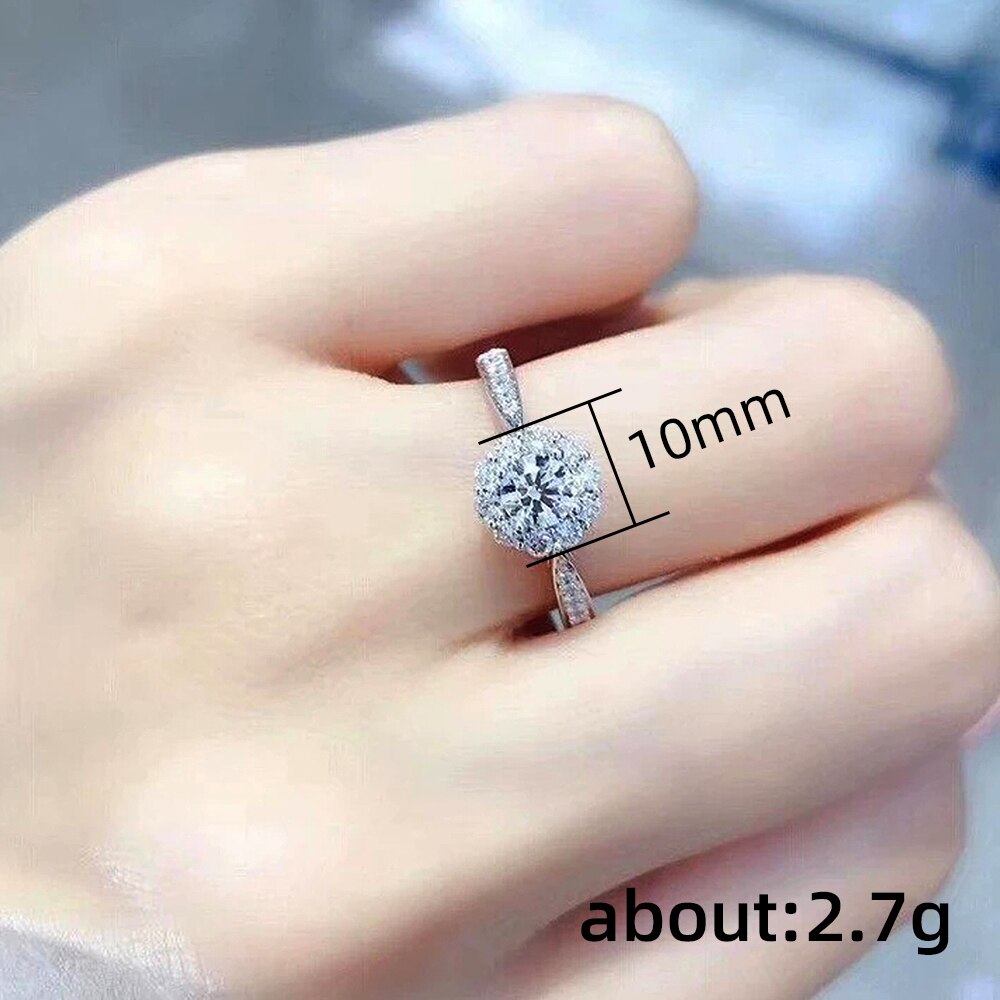 Huitan Dainty Bloemvormige Zirconia Ringen Voor Vrouwen Engagement Wedding Party Luxe Ring Vrouwelijke Sieraden