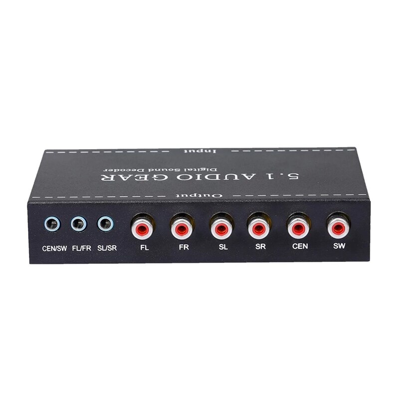 NK-A6L 5.1 o bieg cyfrowy dekoder dźwięku o konwerter 3.5Mm o wyjście wsparcie dla Dolby cyfrowy AC-3 DTS ue wtyczka