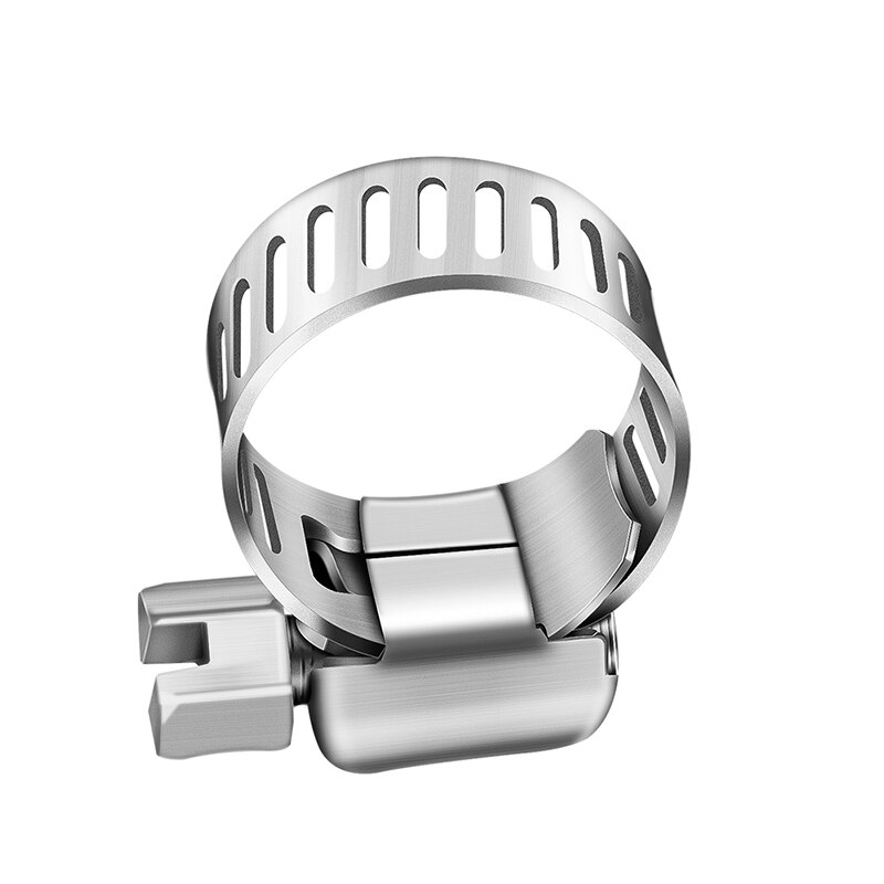 Ajustable de acero inoxidable 6-12mm engranaje de tornillo sin fin de la abrazadera de la manguera de combustible línea Abrazadera para tuberías de automoción y mecánica 12 unids/lote