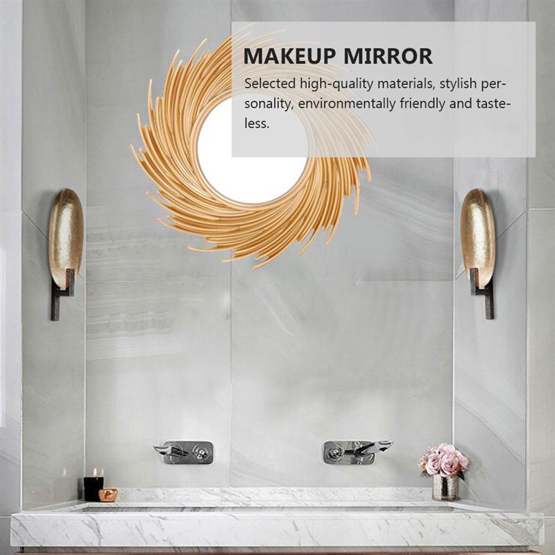 1Pc Bathroom Mirror Plastic Makeup Mirror Wall Han... Vicedeal