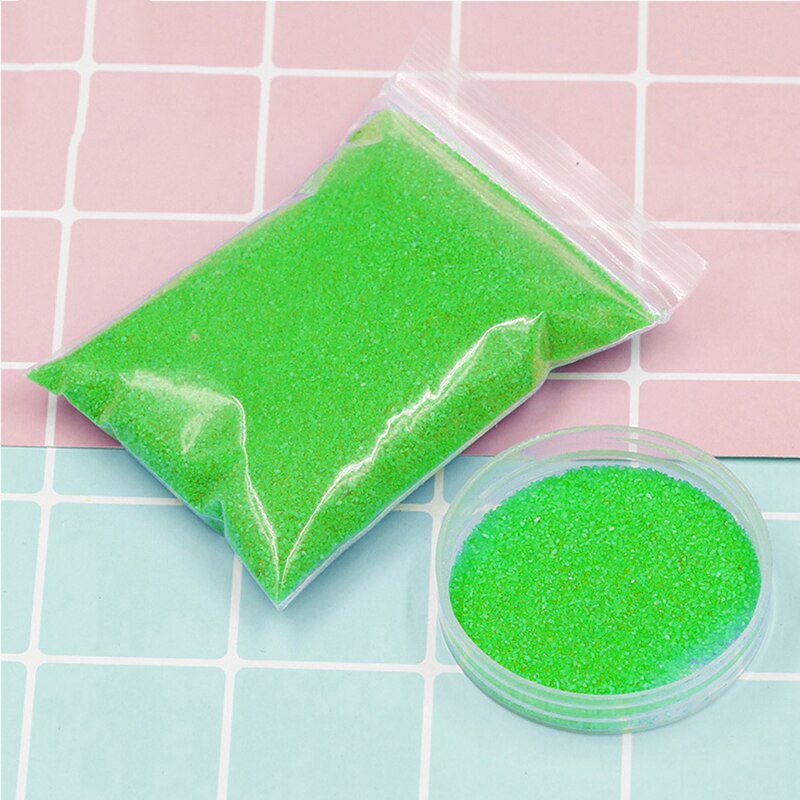 100G Kid Diy Magie Niet Nat Zand Speelgoed Voor Kinderen Grappige Molding Non Nat Zand Speelgoed Slime Molding Non nat Zand Art Speelgoed: GREEN