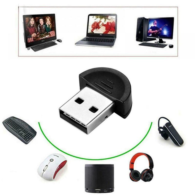 Tragbare Mini USB 2.0 Bluetooth Receiver Wireless Audio Adapter Für PC Tastatur Maus Headset Lautsprecher