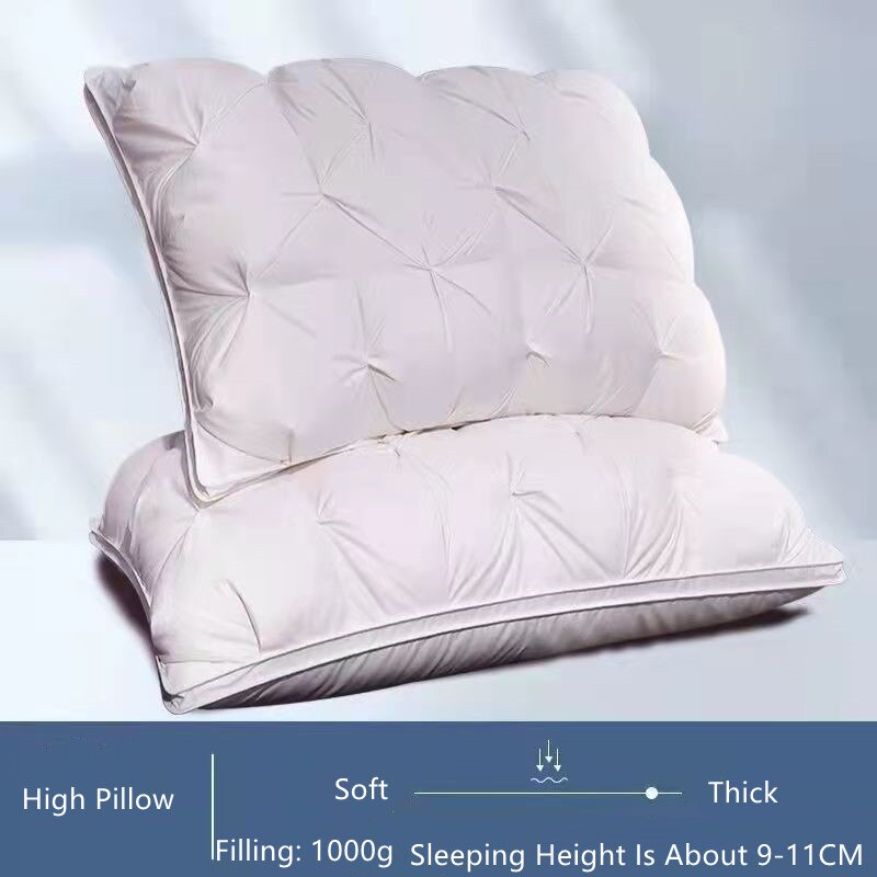 3D Bread Pillow 100% Cotton Soft White Down Feather Pillows For Sleeping Neck Protection Bedding Pillows: Style 1
