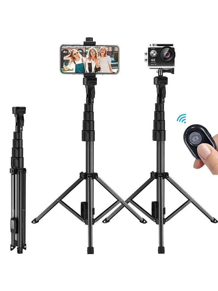 Portable Phone Tripod Compact Video Camera Aluminum Travel Mobile Phone Stand Holder Tripode For Phone Travel Patry: Default Title