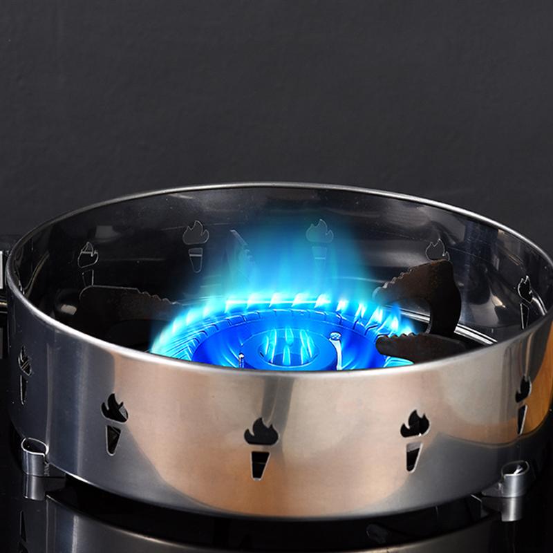 1pc Gas Stove Fire Ring Gas Stove Windbreak Ring Insulation Gas Stove Cover Ring Stainless Steel Accessories