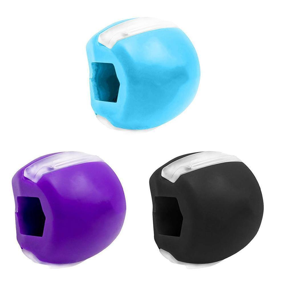 1pc kiselgel käklinje träning boll muskel träning fitness boll hals ansikts toning käke storlek käk muskel träning