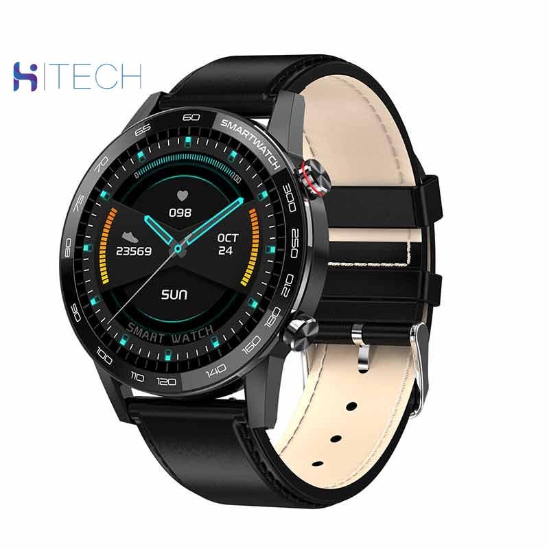 L16 Smart Horloge Mannen Ecg + Ppg IP68 Waterdichte Bluetooth Muziek Bloeddruk Hartslag Fitness Tracker Sport Smartwatch Pk l8 L15