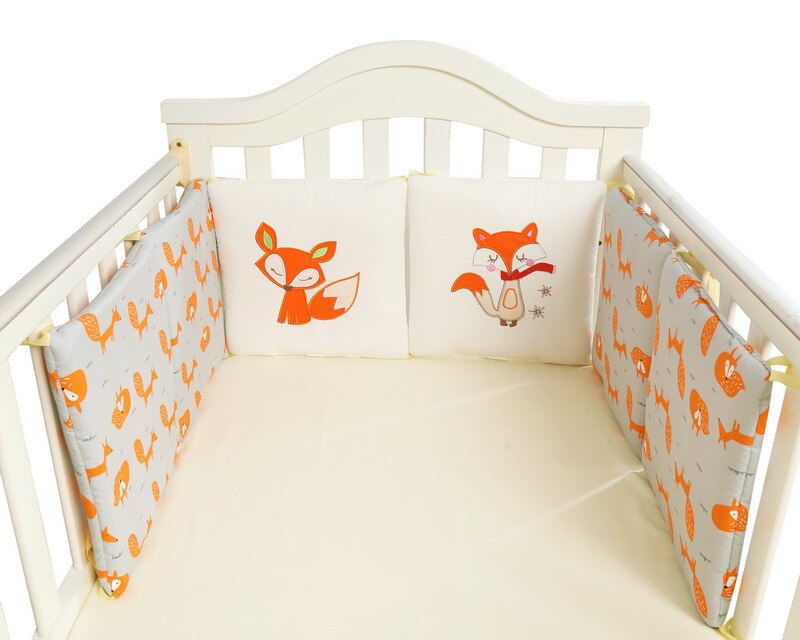 6 Stuks 30*30 Cm Vos Pasgeboren Kinderkamer Decoratie Baby Bed Bumper Kinderen Bed Protector Room Decor