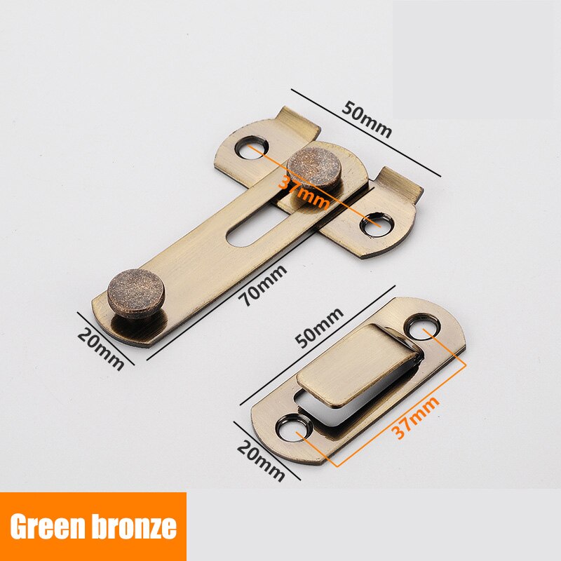 Stainless steel bronze right angle bend lock easy to assemble bolt stainless steel door buckle cabinet stainless steel lock: Option 1