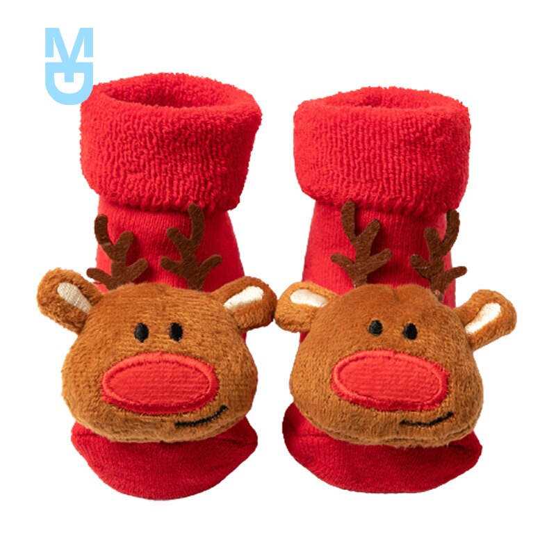 Kids Children's Socks for Girls Boys Thicken Print Cotton Toddlers Baby Christmas Socks for borns Infant Short Socks Clothin