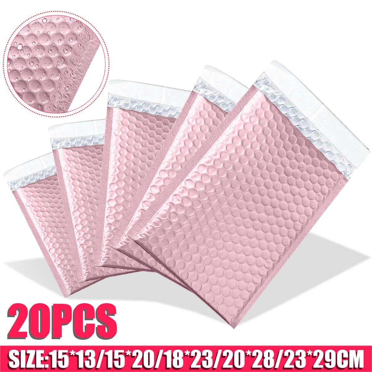 20pcs/lot Bubble Mailers Padded Envelopes Packaging Bags Plastic Bubble Bags Business Postal Mailing Envelope 5 Sizes