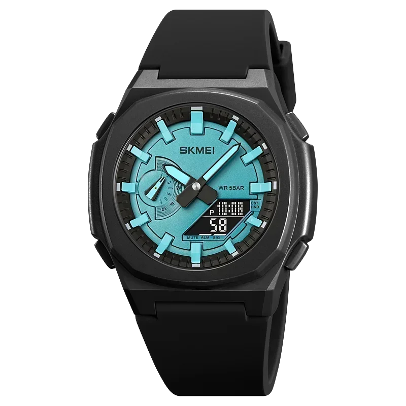 SKMEI 2091 5 Alarme Datum Uhr reloj hombre mit Japan Digital Bewegung Sport Uhren Wasserdicht Männer Countdown Chrono Armbanduhr: Bronze-