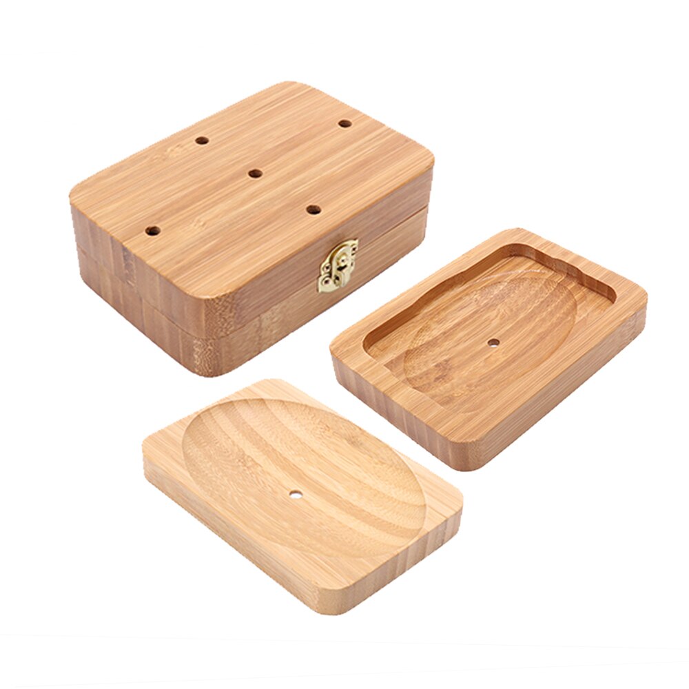 Ręcznie bambusowa drewniana mydelniczka, taca na mydło łazienkowe, naturalny kwadrat mydelniczka, odporna na pleśń, mydelniczka robić przechowywania