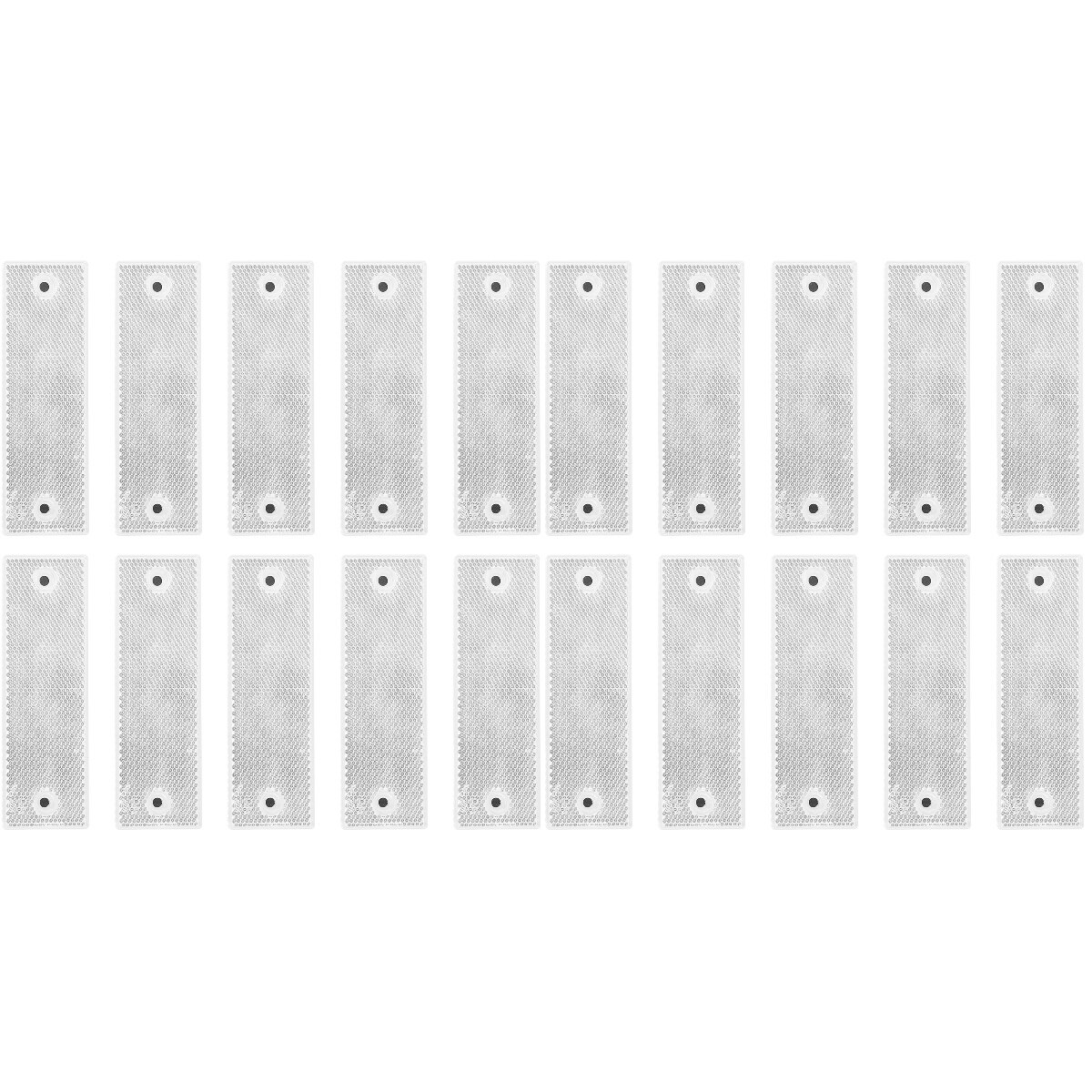 20 Pcs Waterdichte Auto Reflectoren Reflecterende Boards Reflecterende Strip Waarschuwing Tapes: Default Title