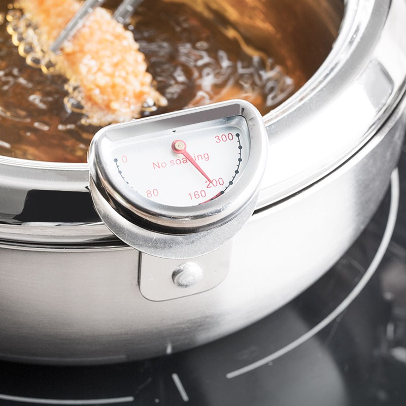 Mamma Hand Keuken Frituren Pot Thermometre Tempura Friteuse Pan Temperatuurregeling Gebakken Kip Pot Koken Gereedschap
