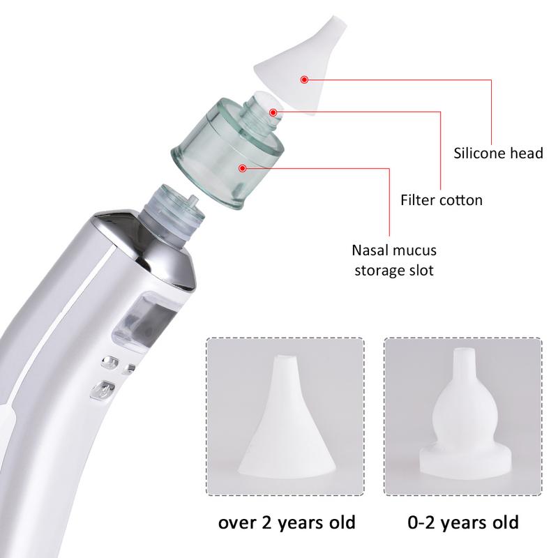 Newest Safety Baby Electric Nasal Aspirator Hygienic Nose Snot Cleaner Suction for Newborn Infant Toddler