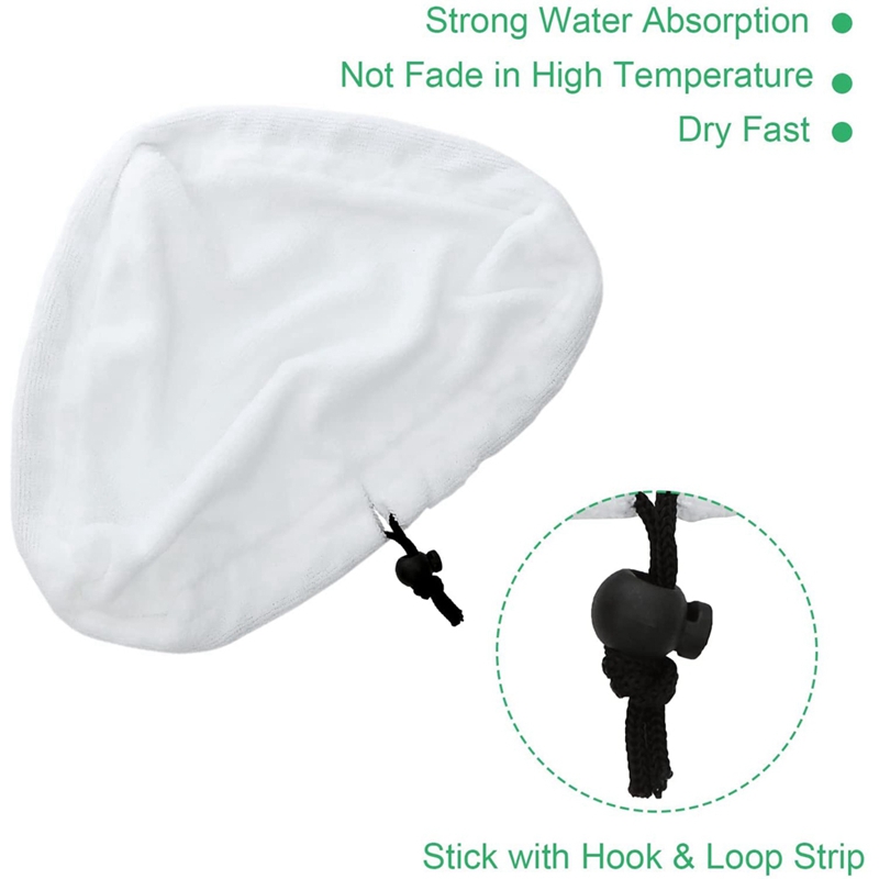 Driehoekige Steam Mop Pad Wasbare Microfiber Stoomboot Schoonmaken Pad Geschikt Voor Steamboy X5 H2O S302 S001,12 Stuks