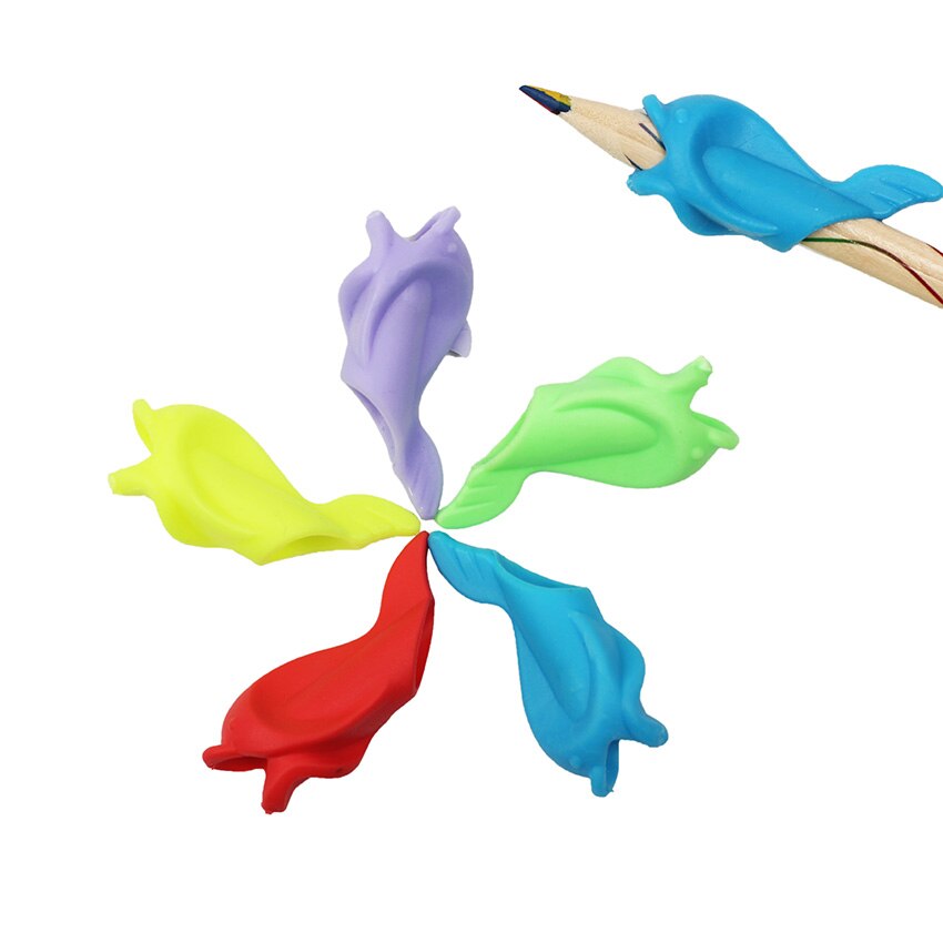 20PCS Fish Style Writing Posture Correction Children Pencil Students Hold a Pen Students Stationery Pencil Practise Device