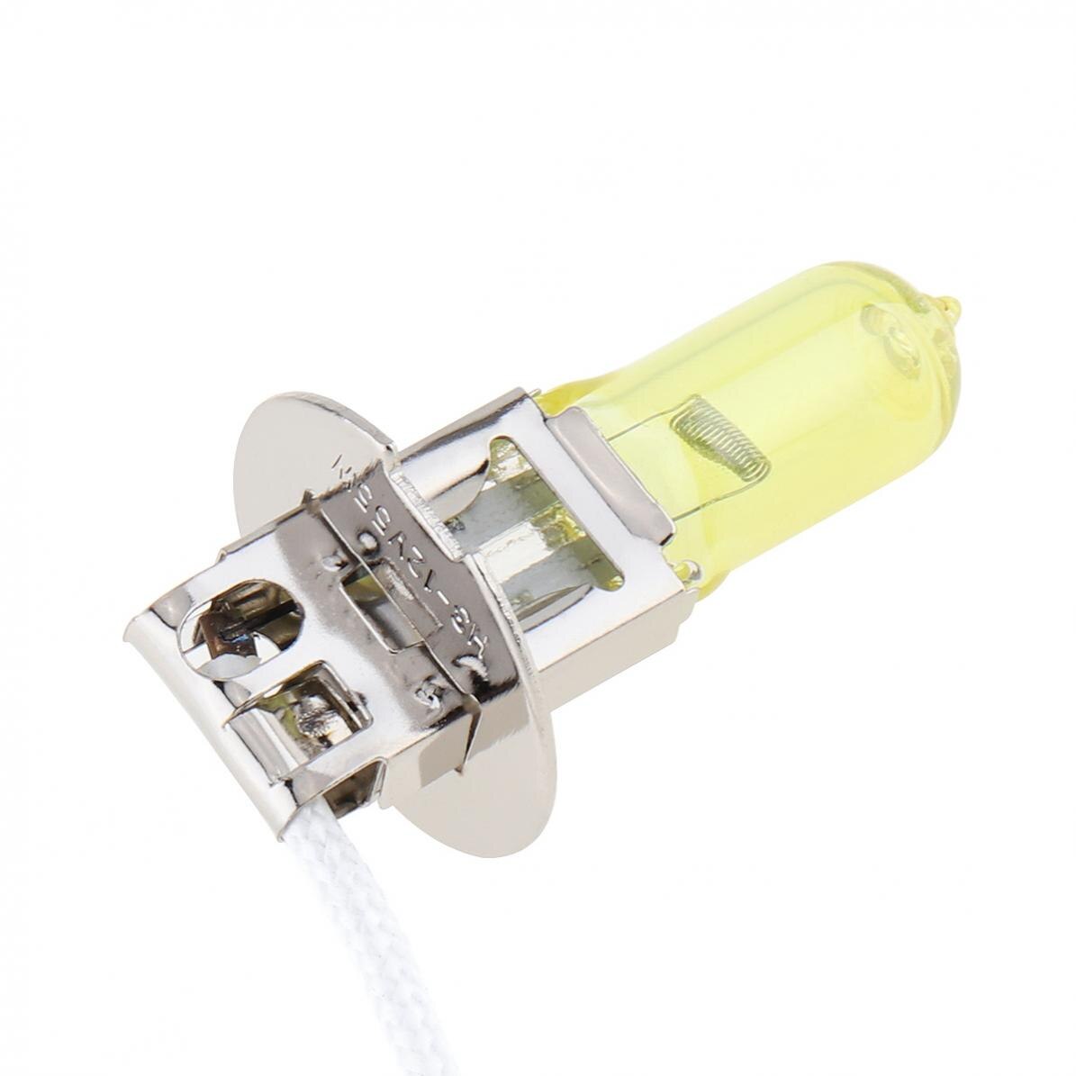 12V H3 2500K 100W Gelb Licht Super Helle Auto Xenon Halogen Lampe Auto Vorderseite Scheinwerfer Nebel Birne Auto Styling Kopf Licht Lampe