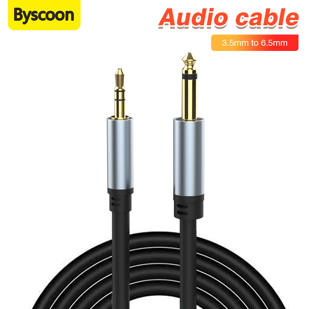 6.5 Naar 3.5 Jack Aux Kabel Adapter Voor Speaker Gitaarversterker Trs Audio Kabel Jack 3.5Mm Tot 6.5Mm Audiokabel Auxiliar