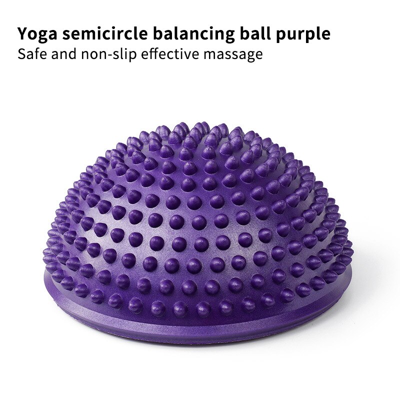 Yoga Balls Exercises Trainer Fitness Balancing Ball Inflatable Half Sphere PVC Massage Balls Stabilizer Massage Point Half Ball
