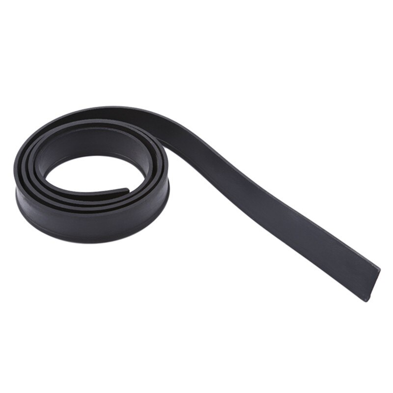 Stainless Steel Glass Scraper Strip Glass Scraper Strip Glass Scraping Replacement Strip Wiper Glass Scraper Rubber Article: black