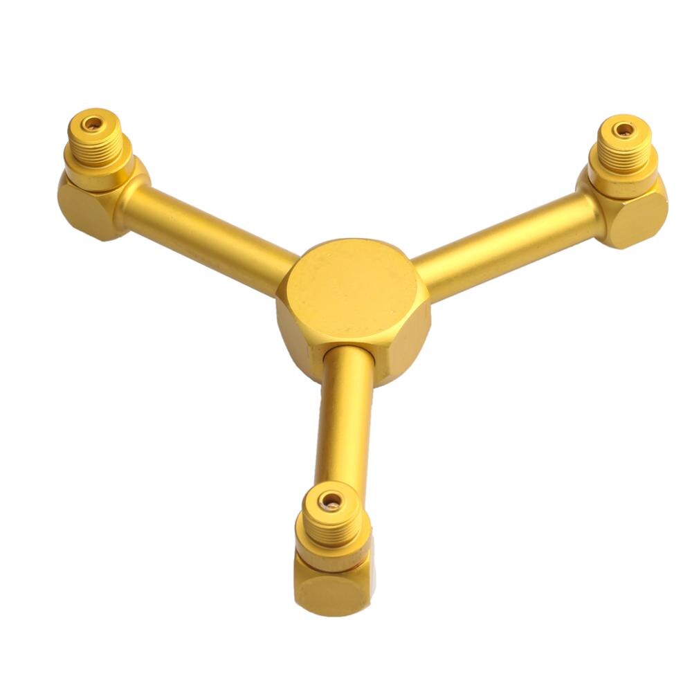 Jeebel-Divisor de linterna de Gas para campamento, adaptador de cilindro de Gas para estufa de Camping al aire libre: 3 Mata Golden