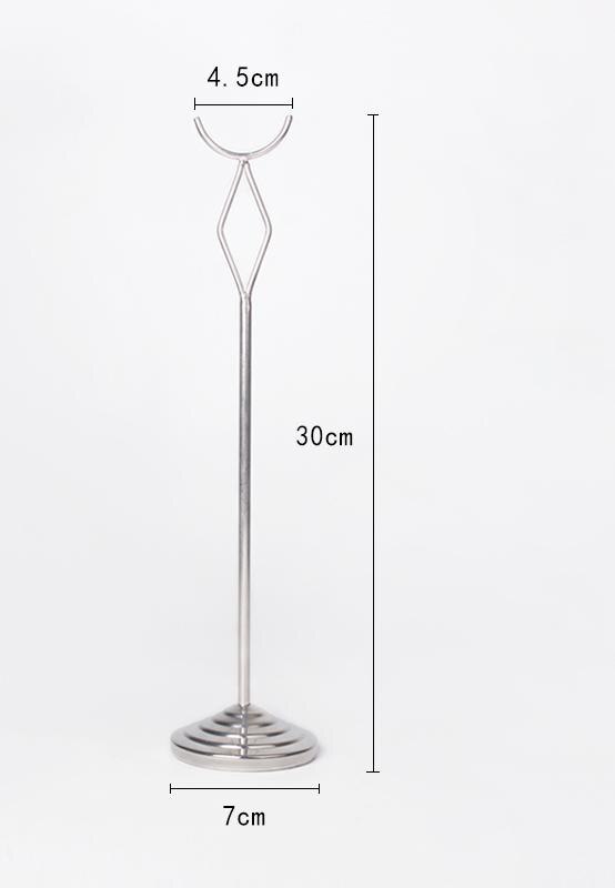 Stainless Steel Clip Wedding Name Card Clamp Restaurant Price Tag Display Seat Label Holder Desk Sign Picture Photo Clip Rack: 5