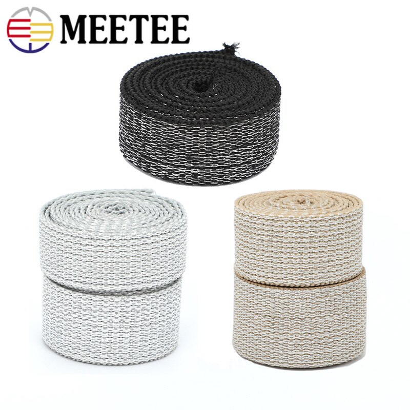 Meetee 4M 25/30/40Mm Nylon Jacquard Singels Rugzak Band Huisdier Kraag Tape Riem Diy Zak kledingstuk Band Naaien Kant Lint Accessoires