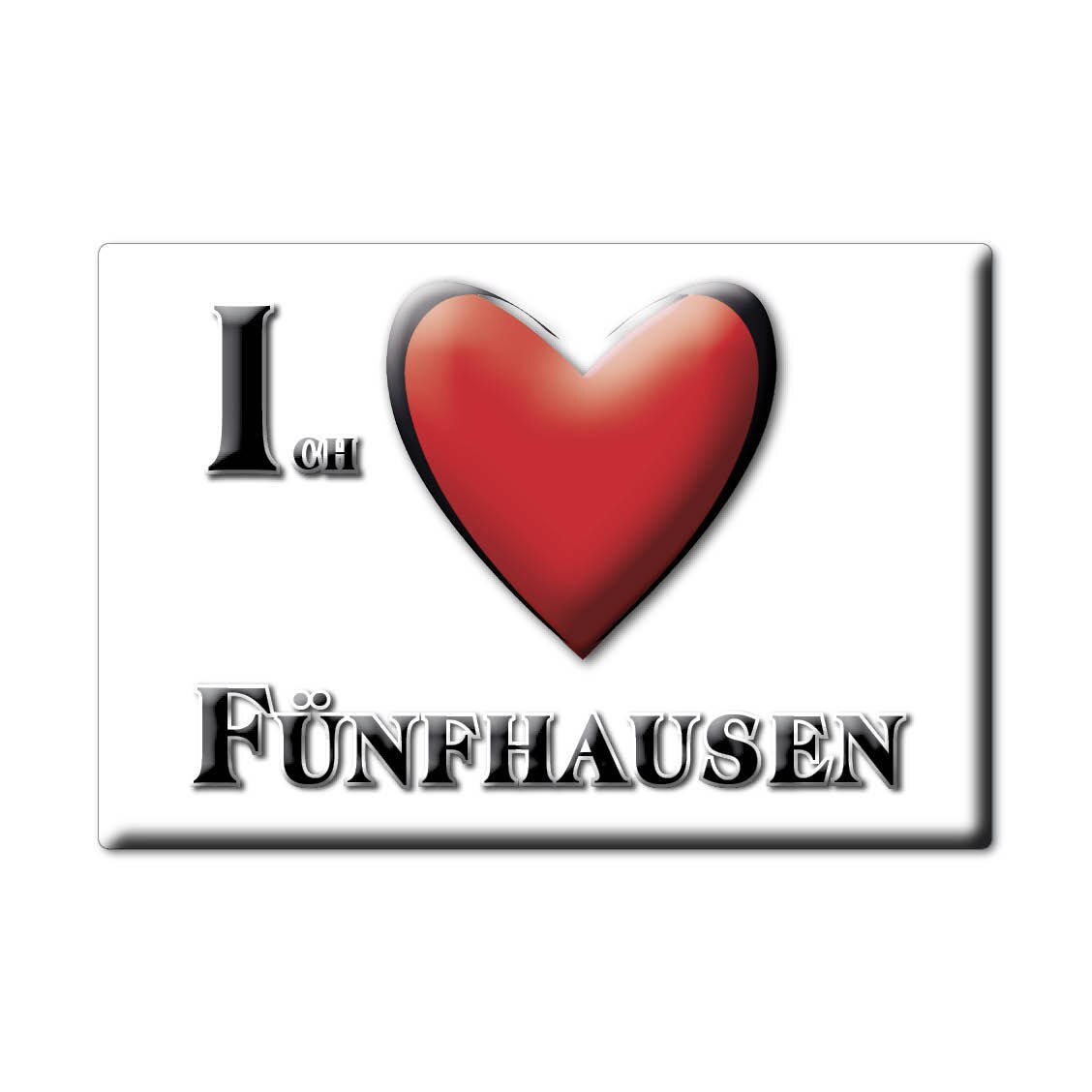 FÜNFHAUSEN aimant aimant hambourg (HH) allemagne réfrigérateur aimant SOUVENIR j'aime