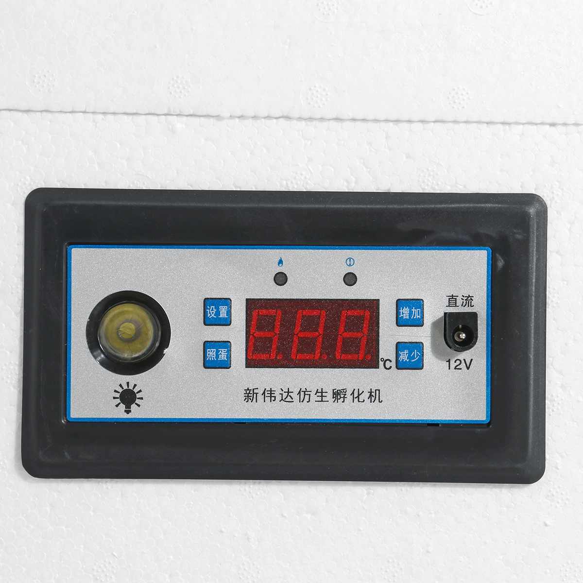 22/42 Eggs Incubation Box Digital Incubator Automatic Suitable for Hatching Snake Lizards Reptile Breeding Box with LED Lighting