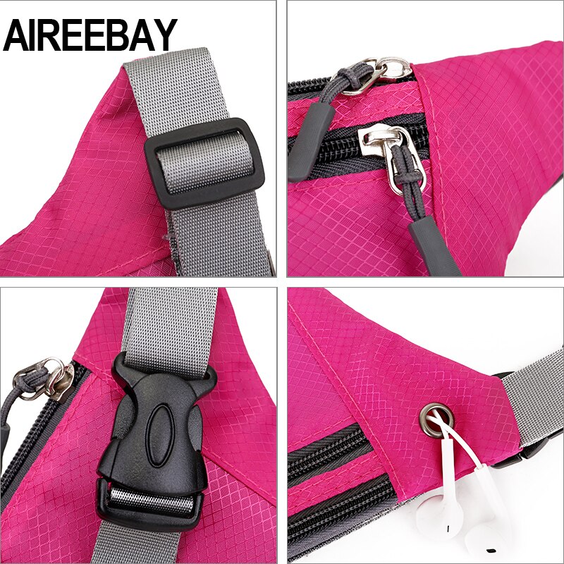 AIREEBAY Mini Fanny Pack For Women Portable Colorful Waist pack Travel Multifunctional Waterproof Phone Belt Bag
