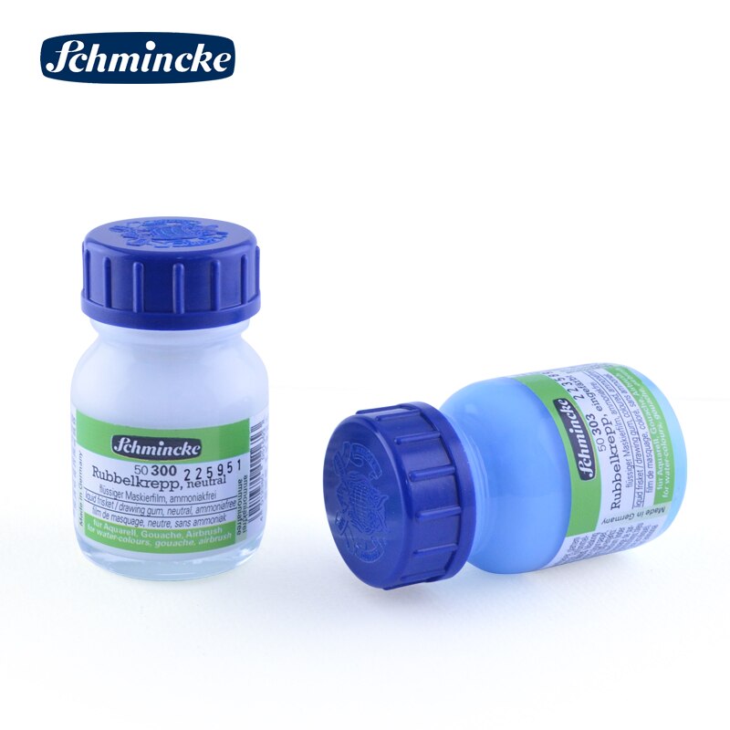 Niemiecki Schmincke biały klej złoty niebieski pusty płyn maskujący płyn akwarela puste bez smaku 20ml 100ml 250ml butelka