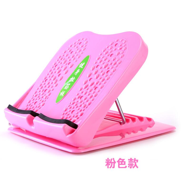 Tablero inclinado portátil para masaje de pies, tablero ajustable para estriberas, ensanchador de tobillo, 4 posiciones, tabla de cuña elástica para pies: pink