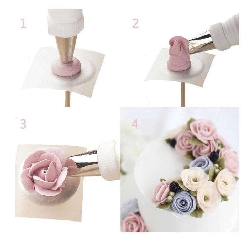 73Pcs Cake Decoration Tools Kit Cake Icing Tips Guide Piping Bag Muffin Cups Frosting Pastry Bags