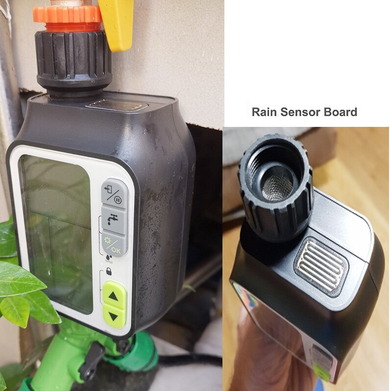 Watering Timer with Rain sensor Irrigation Timer Waterproof Water Level Sensor Automatic Watering System Irrigation Controller